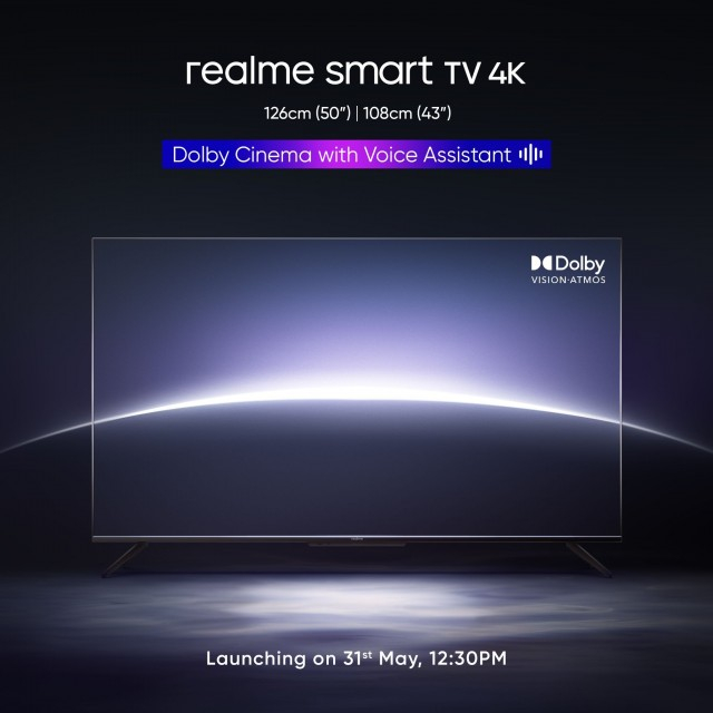 หลุด Realme  เตรียมเปิดตัวและวางจำหน่าย Realme Smart TV 4K
